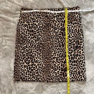 Michael Kors Leopard Print Mini Skirt size large
